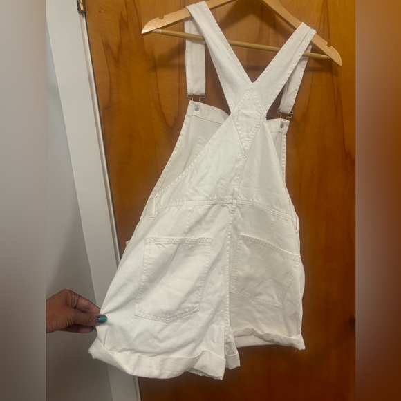 Free People Ziggy Shortalls Optic White Size M We The Free - Picture 11 of 16